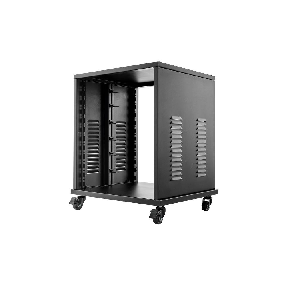ארון ראק לאולפן 12U על גלגלים Millenium – פלדה, עומס עד 50 ק״ג (יבוא בלעדי) 5 ארון הראק של Millenium – ארון ראק לאולפן, תמונה 5