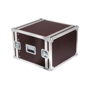 ארגז ראק 8U לדרכים לציוד עמוק – עומק 42 ס״מ, 2 מכסים, סוגרי פרפר, תוצרת גרמניה (יבוא בלעדי)