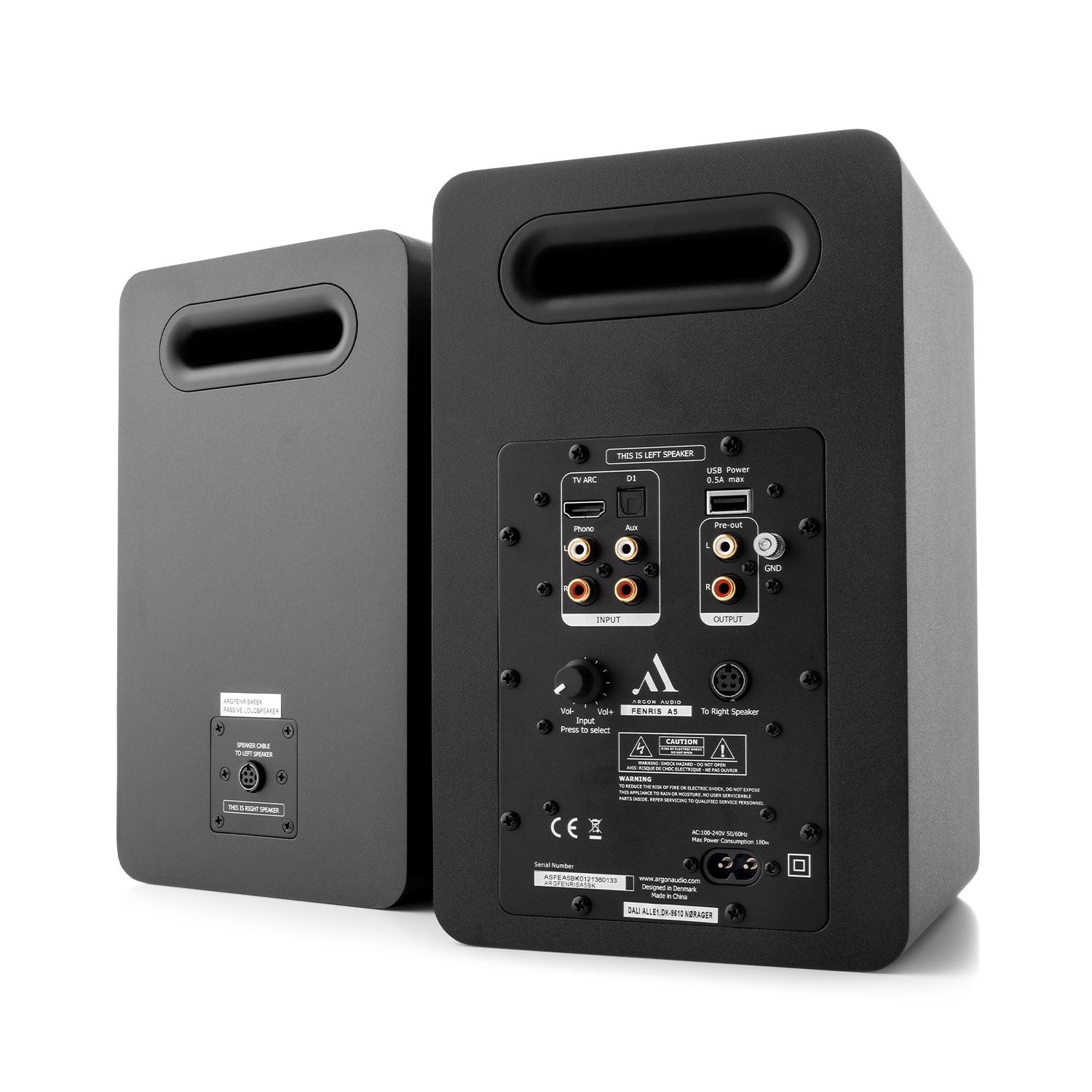 זוג רמקולים אקטיביים Argon Audio FENRIS A5 – וופר 5.25 אינץ', HDMI ARC ופונו 3 זוג רמקולים אקטיביים Argon Audio FENRIS A5 – תמונה 3