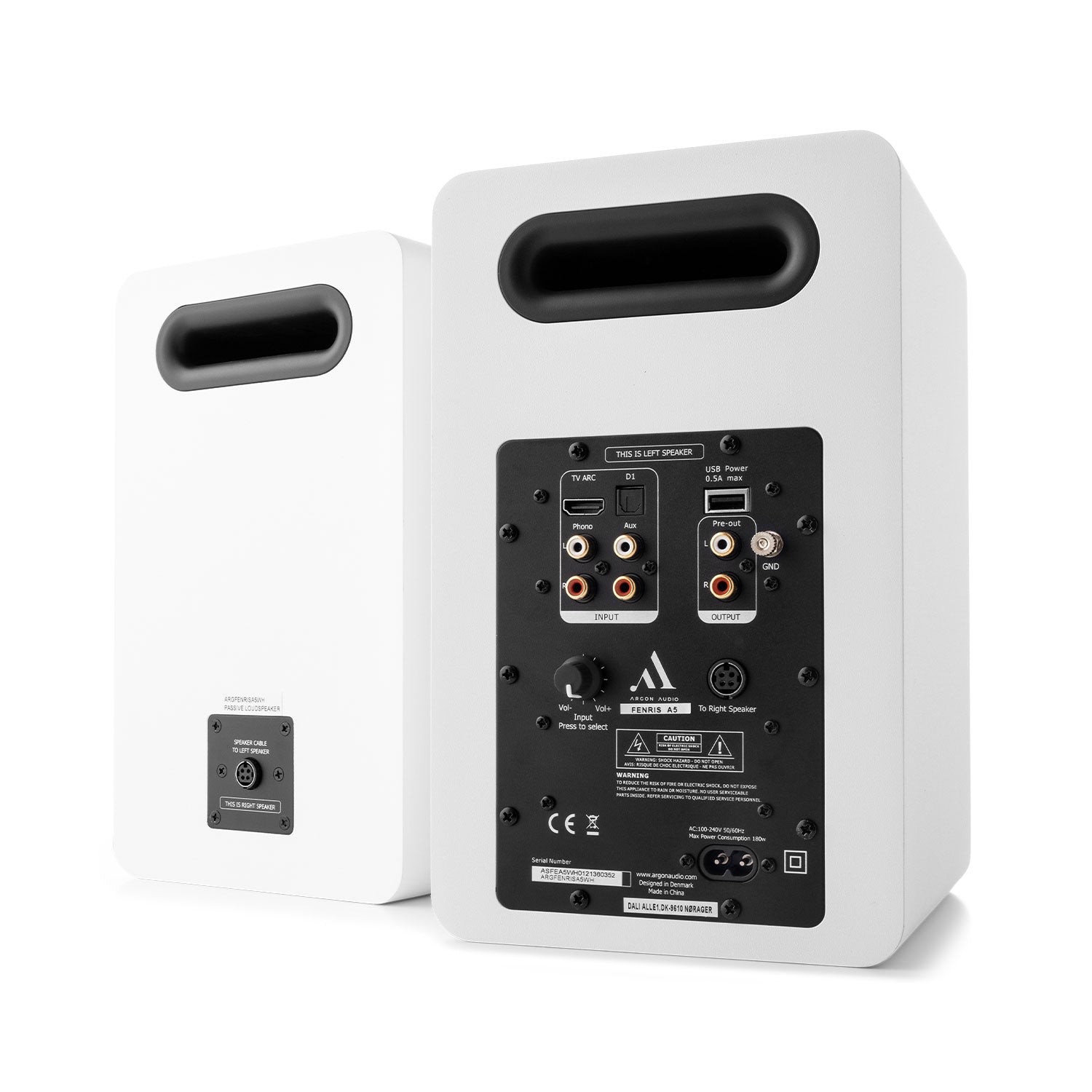 זוג רמקולים אקטיביים Argon Audio FENRIS A5 – וופר 5.25 אינץ', HDMI ARC ופונו 4 זוג רמקולים אקטיביים Argon Audio FENRIS A5 – תמונה 4