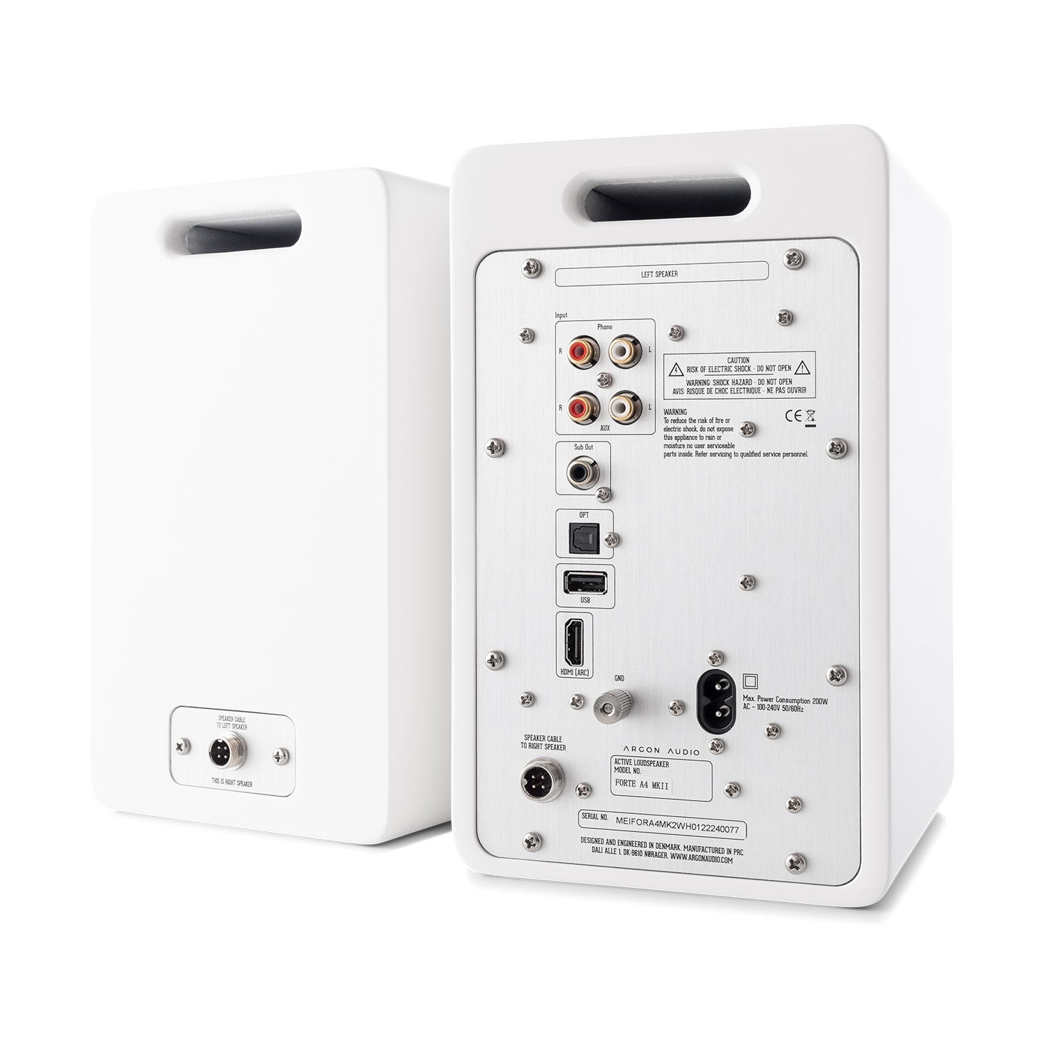 זוג רמקולים אקטיביים Argon Audio FORTE A4 MK2 – 4x80W, HDMI ARC ו-aptX HD 4 זוג רמקולים אקטיביים Argon Audio FORTE A4 MK2 – תמונה 4