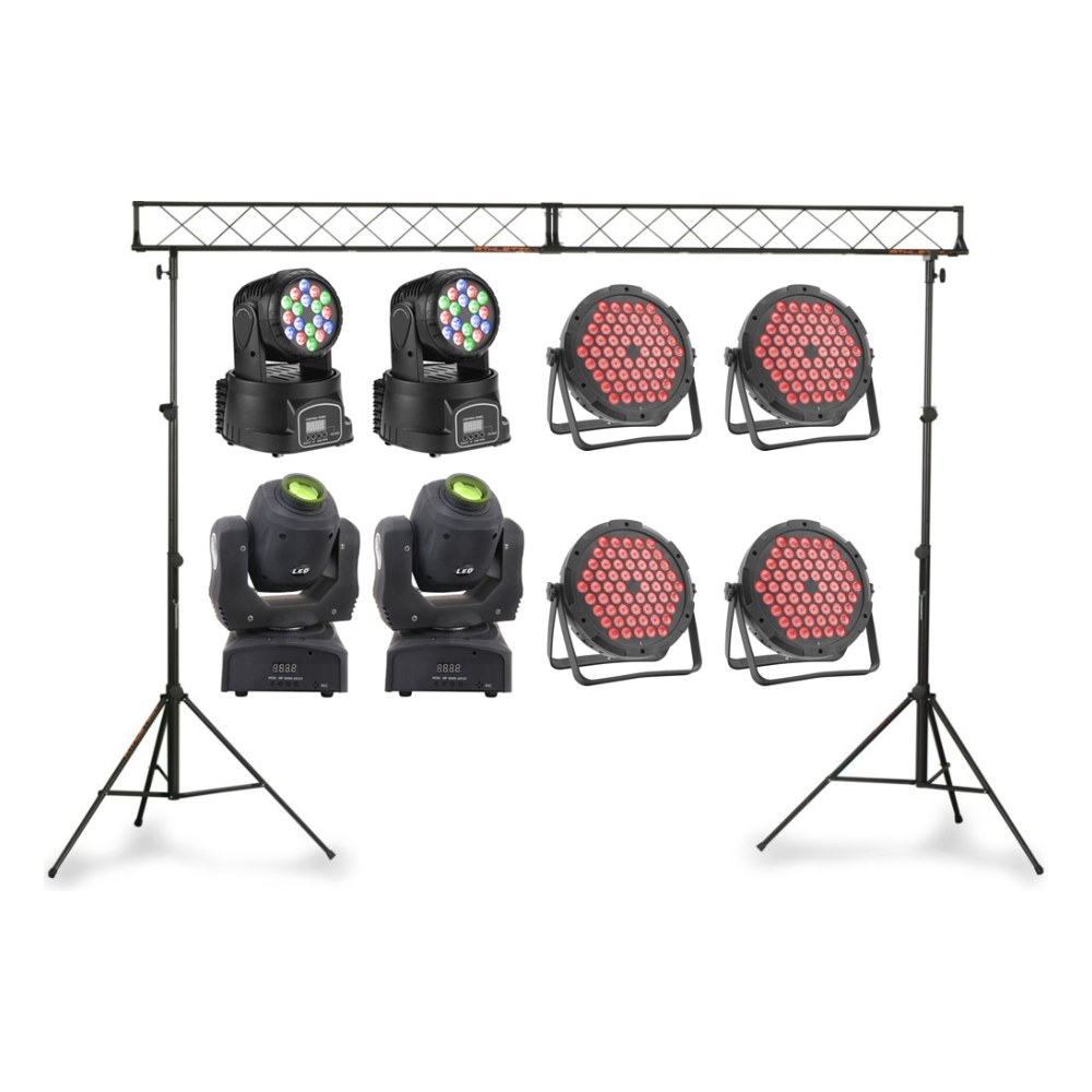 ערכת תאורה מקצועית Shadow Pro Set Light – שמונה פנסים, גשר תאורה וסטנדים 1 ערכת תאורה Shadow Pro Set Light עם גשר תאורה, סטנדים ושמונה פנסים