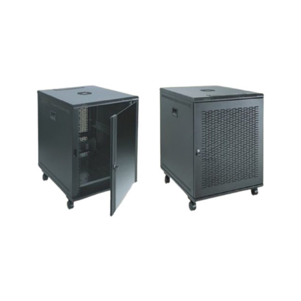 ארון תקשורת RBS בגובה 10U ובמידות 600×600 מ״מ – דלת מחוררת, מגיע ללא גלגלים 1 ארון תקשורת 10U RBS עם דלת מחוררת