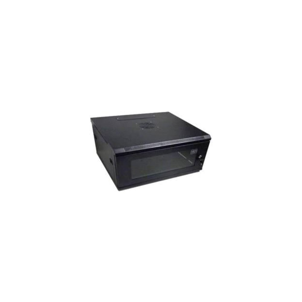ארון תקשורת 6U שחור RBS-600 בעומק 600 מ״מ – מגיע מורכב, עם אפשרות למדף ומאוורר 2 ארון תקשורת 6U שחור RBS-600 בעומק 600 מ״מ – תמונה 2