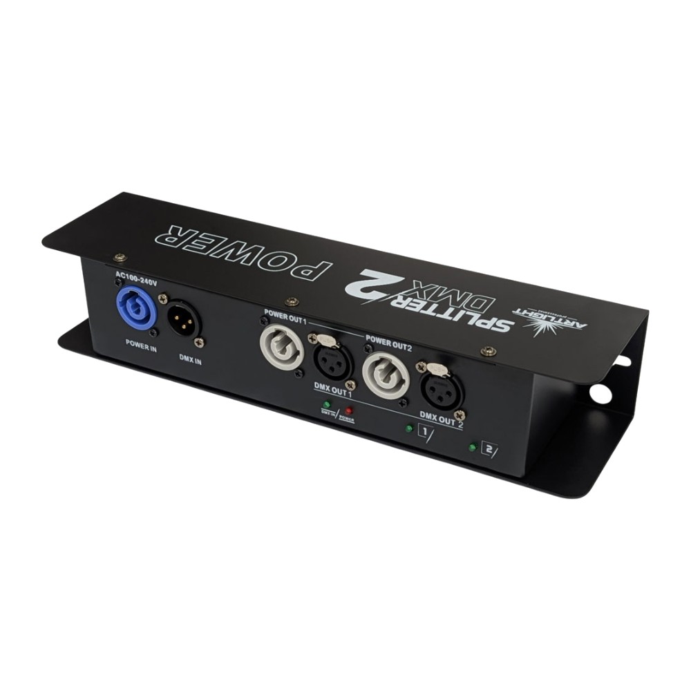 מפצל DMX ו-Powercon ל-2 יציאות – Art Light PR-202B 1 מפצל DMX ו-Powercon ל-2 יציאות – Art Light PR-202B