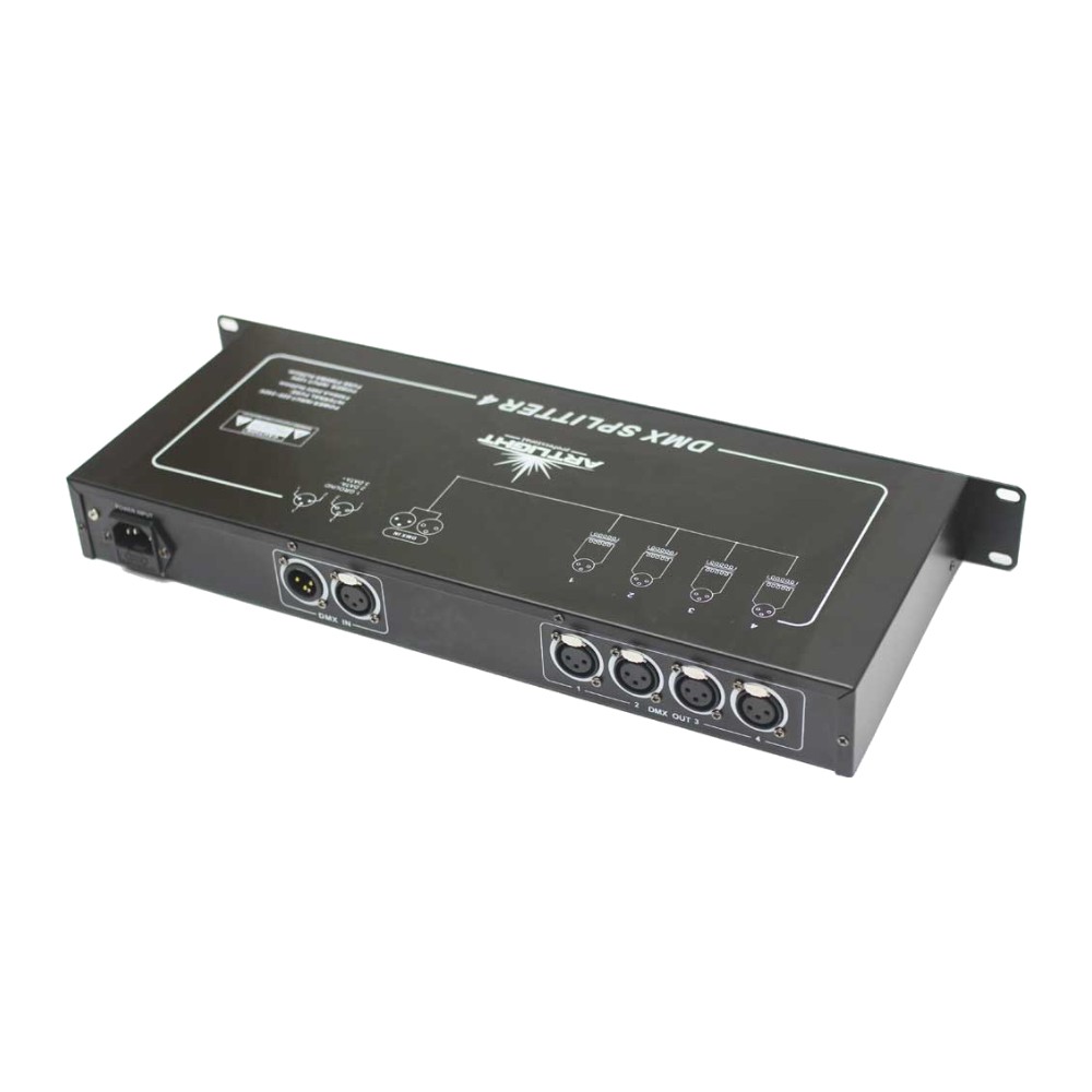 ספליטר DMX ל-4 יציאות לראק 19 אינץ׳ – Art Light PR-204A 3 ספליטר DMX ל-4 יציאות לראק 19 אינץ׳ – Art Light PR-204A – תמונה 2