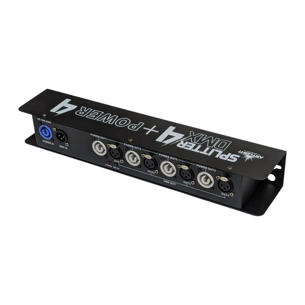מפצל DMX ו-Powercon ל-4 יציאות – Art Light PR-204D 1 מפצל DMX ו-Powercon ל-4 יציאות – Art Light PR-204D