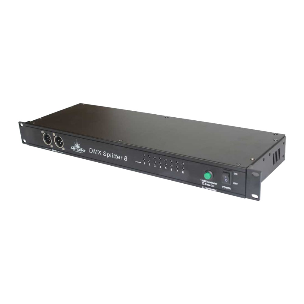 ספליטר DMX ל-8 יציאות מבודדות לראק – Art Light PR-208A 1 ספליטר DMX ל-8 יציאות מבודדות לראק – Art Light PR-208A