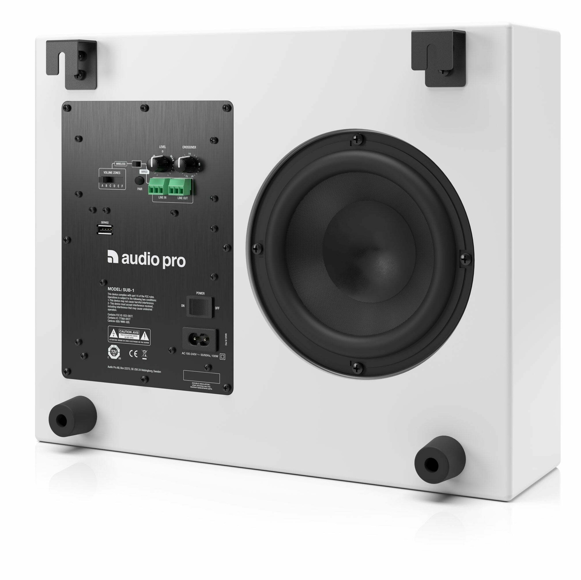 סאבוופר אלחוטי Audio Pro Business SUB-1 לבן – וופר 6.5 אינץ', 80W, 40–100Hz 2 סאבוופר אלחוטי Audio Pro SUB-1 – תמונה 2