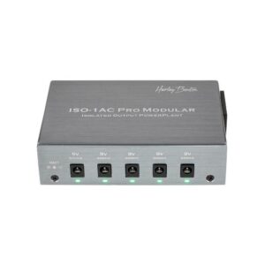 ספק כוח מבודד לפדלים Harley Benton – 5 יציאות 9V 500mA, יציאת AC לשרשור, אלומיניום (יבוא בלעדי)