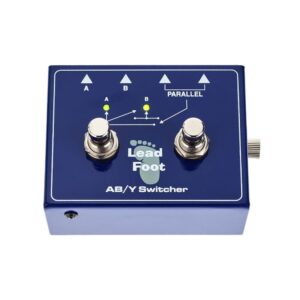מתג A/B/Y Lead Foot – גיטרה לשני מגברים או שתי גיטרות למגבר, בית מתכת (יבוא בלעדי)
