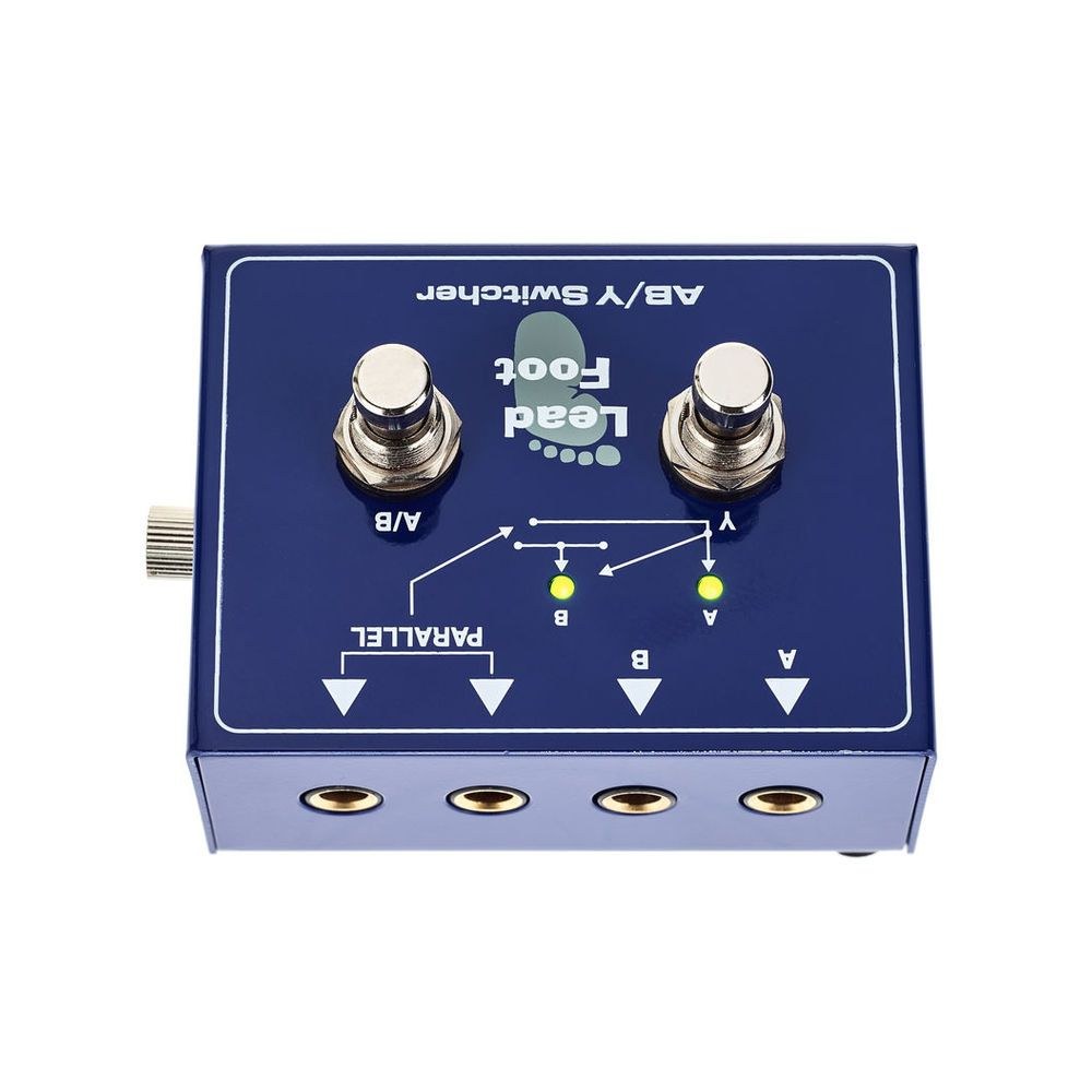 מתג A/B/Y Lead Foot – גיטרה לשני מגברים או שתי גיטרות למגבר, בית מתכת (יבוא בלעדי) 4 מתג ה-A/B/Y של Lead Foot – מתג A/B/Y, תמונה 4