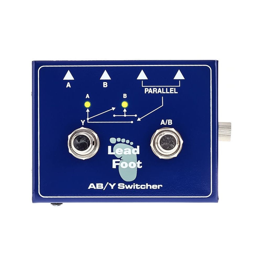 מתג A/B/Y Lead Foot – גיטרה לשני מגברים או שתי גיטרות למגבר, בית מתכת (יבוא בלעדי) 5 מתג ה-A/B/Y של Lead Foot – מתג A/B/Y, תמונה 5