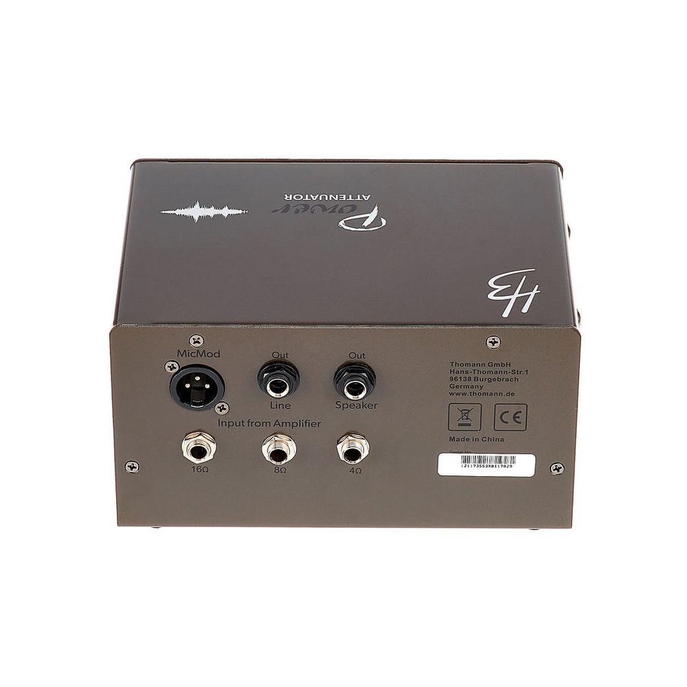 מחליש הספק למגבר מנורות Harley Benton – עד 100W, 4/8/16 אוהם, יציאת DI עם סימולציית רמקול (יבוא בלעדי) 4 מחליש ההספק למגבר מנורות – מחליש הספק למגבר, תמונה 4