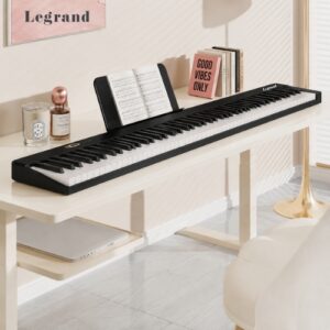 פסנתר דיגיטלי מגנטי נייד LEGRAND MK200 שחור – 88 קלידים, מתפרק מגנטית, 3.3 ק״ג
