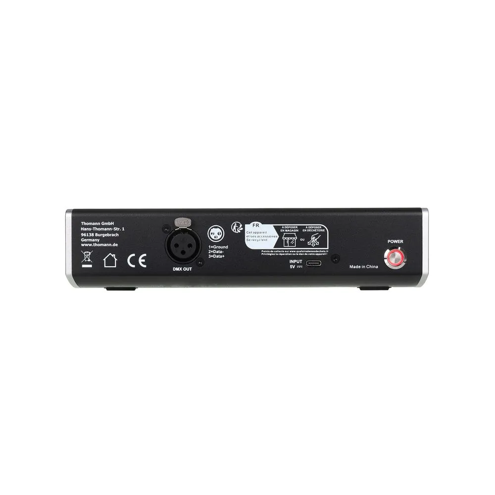 בקר DMX קומפקטי Botex – 32 ערוצים, 8 פיידרים ומאסטר, מסך OLED, הזנת USB-C 6 בקר ה-DMX הקומפקטי – בקר DMX, תמונה 6
