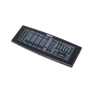 בקר DMX Botex ל-12 גופי תאורה – 192 ערוצים, ג׳ויסטיק, 240 סצנות, MIDI ושליטה לפי מוזיקה