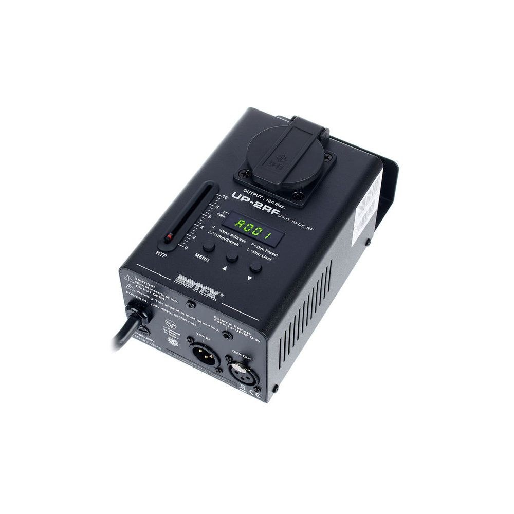 דימר DMX חד-ערוצי Botex – עד 10A, מצב דימר או מיתוג, פיידר לחימום מוקדם, קומפקטי 1 דימר DMX חד-ערוצי Botex – עד 10A, מצב דימר או מיתוג, פיידר לחימום מוקדם, קומפקטי