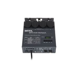 דימר וממתג 4 ערוצים Botex בשליטת DMX – מצב מיתוג ללדים, 5A לערוץ, 16 צ׳ייסים