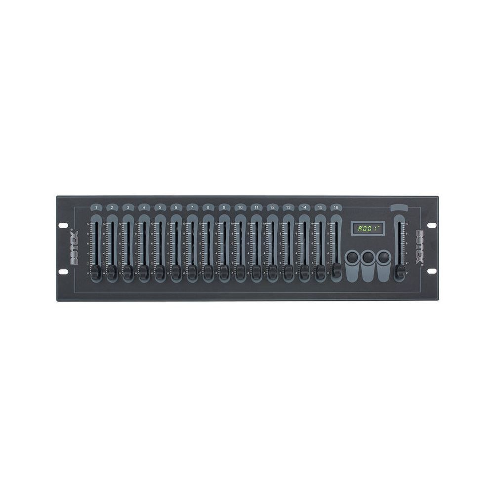 בקר DMX Botex עם 16 פיידרים ומאסטר – ערוץ התחלה בתצוגה, קומפקטי, כולל ספק כוח 5 בקר ה-DMX עם 16 הפיידרים – בקר DMX, תמונה 5