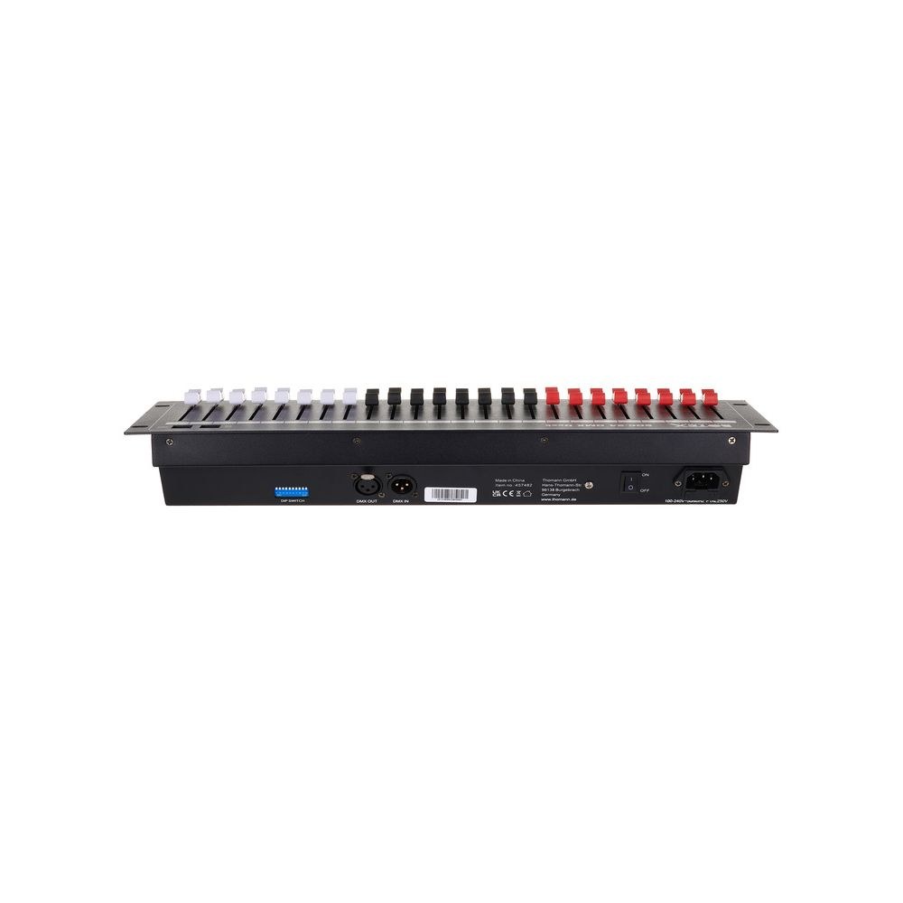 קונסולת DMX 24 ערוצים Botex לראק 19 אינץ׳ – 24 פיידרים, 2 תצוגות, שרשור עד 96 ערוצים 4 קונסולת 24 הפיידרים – קונסולת DMX, תמונה 4