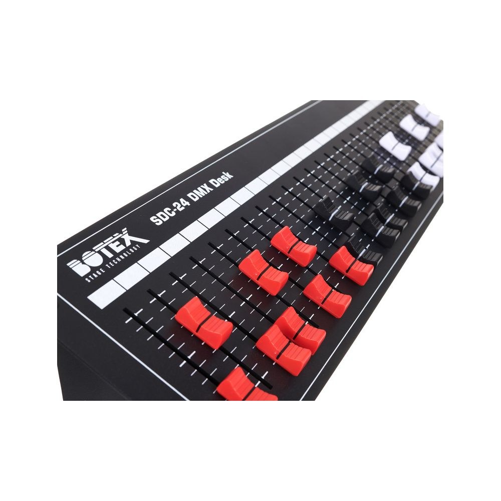 קונסולת DMX 24 ערוצים Botex לראק 19 אינץ׳ – 24 פיידרים, 2 תצוגות, שרשור עד 96 ערוצים 7 קונסולת 24 הפיידרים – קונסולת DMX, תמונה 7