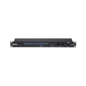 מאחד DMX לראק 19 אינץ׳ Botex – 2 כניסות DMX ליציאה אחת, מצבי Merge, Add ו-Sub