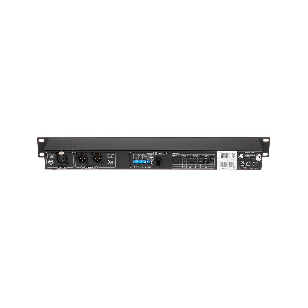 מאחד DMX לראק 19 אינץ׳ Botex – 2 כניסות DMX ליציאה אחת, מצבי Merge, Add ו-Sub 4 מאחד ה-DMX – מאחד DMX, תמונה 4