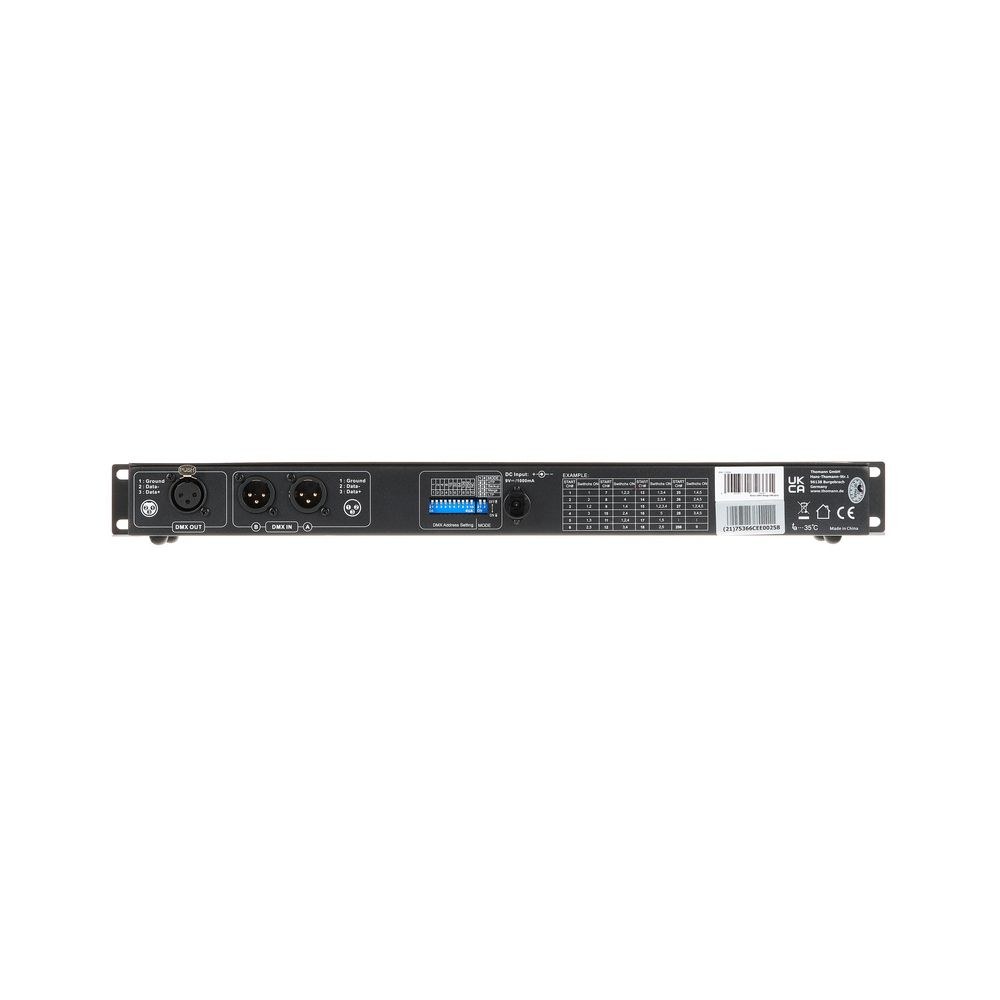 מאחד DMX לראק 19 אינץ׳ Botex – 2 כניסות DMX ליציאה אחת, מצבי Merge, Add ו-Sub 6 מאחד ה-DMX – מאחד DMX, תמונה 6