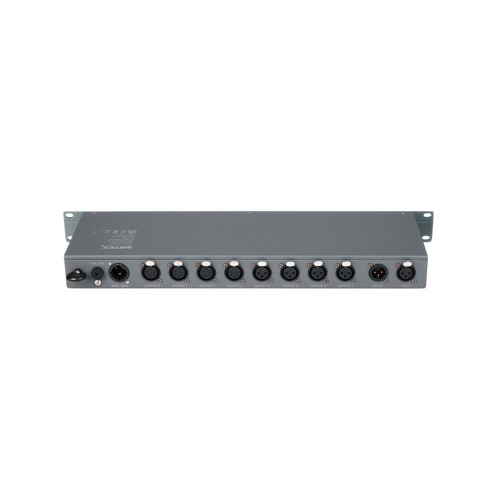 מפצל DMX ו-RDM אופטי Botex Opto Split Pro – 4 יציאות 3 פין ו-4 יציאות 5 פין, ראק 1U 4 מפצל ה-DMX האופטי – מפצל DMX, תמונה 4