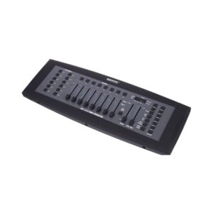 בקר DMX Botex ל-12 גופי תאורה – 16 ערוצים לכל גוף, 240 סצנות, 6 צ׳ייסים, שליטה לפי מוזיקה, ראק 3U