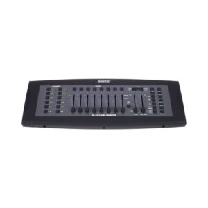 בקר DMX Botex ל-12 גופי תאורה – 16 ערוצים לכל גוף, 240 סצנות, 6 צ׳ייסים, שליטה לפי מוזיקה, ראק 3U