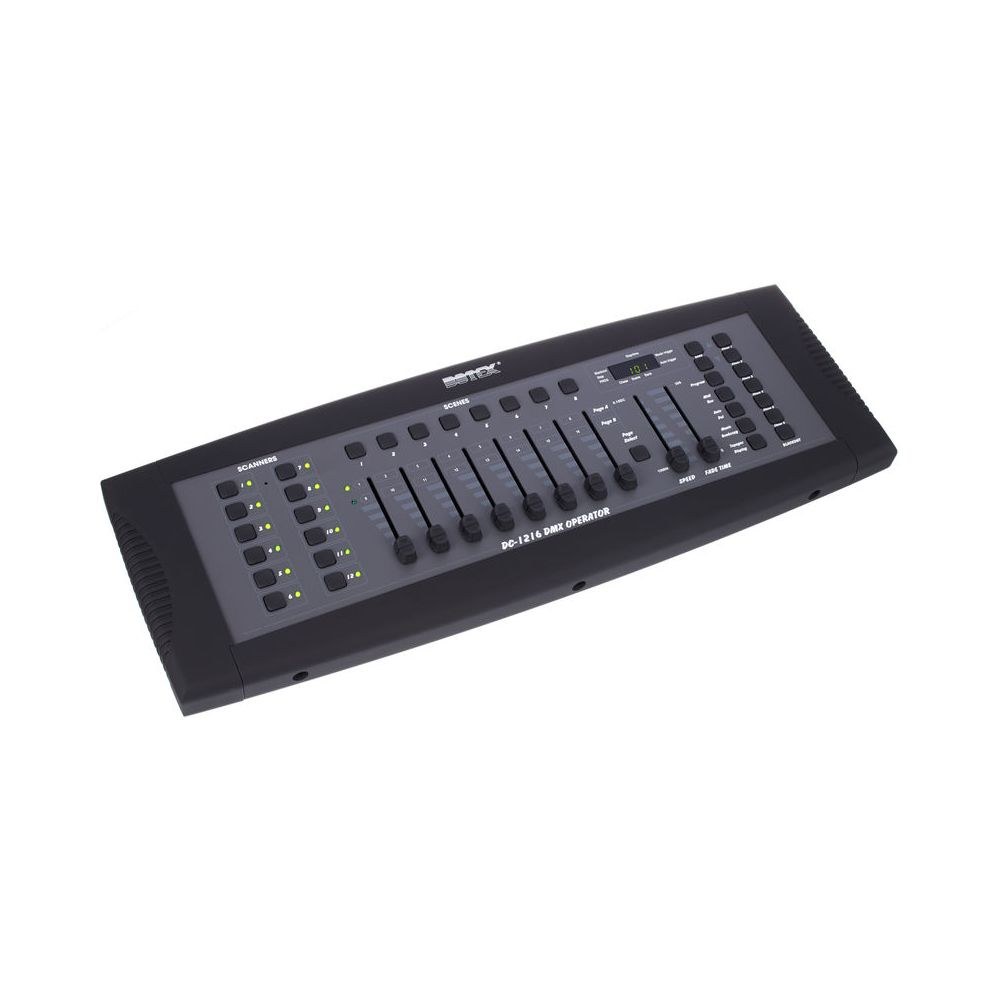 בקר DMX Botex ל-12 גופי תאורה – 16 ערוצים לכל גוף, 240 סצנות, 6 צ׳ייסים, שליטה לפי מוזיקה, ראק 3U 3 בקר ה-DMX ל-12 גופים – בקר DMX, תמונה 3