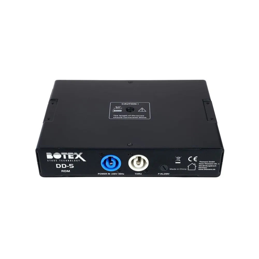 מפצל DMX Botex 1 ל-5 עם RDM – יציאות מבודדות אופטית, ערכת ראק 1U כלולה, Power Twist 4 מפצל ה-DMX המבודד – מפצל DMX, תמונה 4