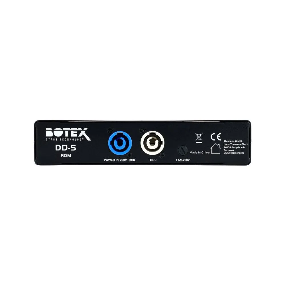 מפצל DMX Botex 1 ל-5 עם RDM – יציאות מבודדות אופטית, ערכת ראק 1U כלולה, Power Twist 6 מפצל ה-DMX המבודד – מפצל DMX, תמונה 6