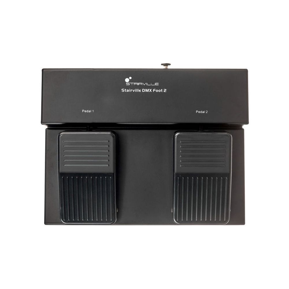 בקר DMX רגלי Stairville עם 2 פדלים – 40 פריסטים, פלאש או הדלקה קבועה, פייד מתכוונן, תצוגת OLED 5 בקר ה-DMX הרגלי – בקר DMX רגלי, תמונה 5