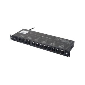 מפצל DMX לראק 19 אינץ׳ Stairville – 4 יציאות XLR של 3 ו-5 פינים, בידוד גלווני, נוריות חיווי (יבוא בלעדי)