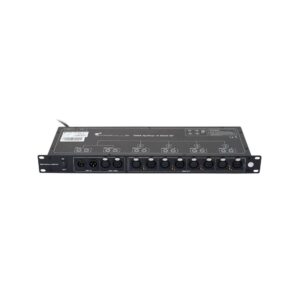 מפצל DMX לראק 19 אינץ׳ Stairville – 4 יציאות XLR של 3 ו-5 פינים, בידוד גלווני, נוריות חיווי (יבוא בלעדי)