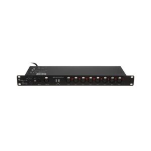 מפצל DMX לראק Stairville – 8 יציאות מבודדות, XLR 5 פינים, 2 שקעי USB, 1U