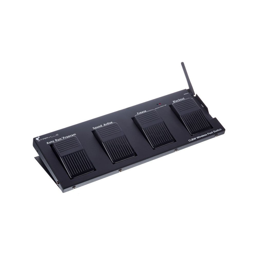מתג רגל אלחוטי Stairville לסטי תאורת CLB – 2.4GHz, 4 פונקציות, כולל ספק כוח 3 מתג הרגל האלחוטי לסטי התאורה – מתג רגל אלחוטי לתאורה, תמונה 3