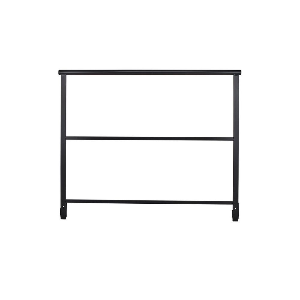 מעקה לבמה Stageworx Optimus 1.4 מ׳ – גובה 100 ס״מ, מוט ברכיים ופס רגל, פלדה שחורה 2 מעקה ה-Optimus – מעקה לבמה, תמונה 2