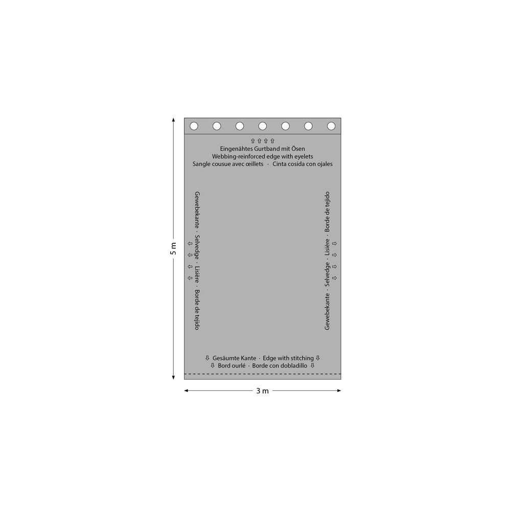 וילון דקורטיבי שחור Stairville 3×5 מ׳ – כותנה 160 גרם, גובה 5 מ׳, מעכב בעירה, תוצרת גרמניה 6 הווילון השחור בגובה 5 מ׳ – וילון במה, תמונה 6