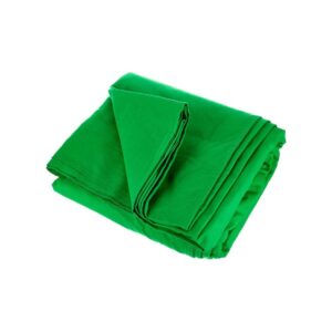 מסך ירוק (Chroma Key) מבד Stairville 6×3 מ׳ – כותנה 160 גרם למ״ר, מעכב בעירה