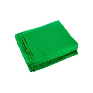 מסך ירוק (Chroma Key) מבד Stairville 6×3 מ׳ – כותנה 160 גרם למ״ר, מעכב בעירה
