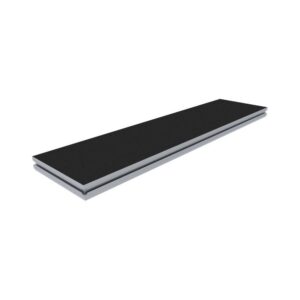 פלטת במה מקצועית Stairville 2×0.5 מ׳ עם שטיח – עד 750 ק״ג למ״ר, לבמת תופים ולפודיומים
