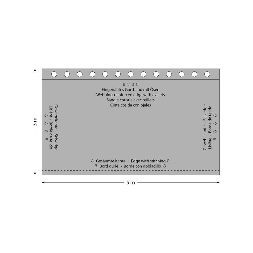 וילון במה שחור Stairville 5×3 מ׳ – מולטון Euro 320 גרם, כותנה-פוליאסטר חזק במיוחד, מעכב בעירה 4 וילון המולטון החזק 5×3 – וילון במה, תמונה 4