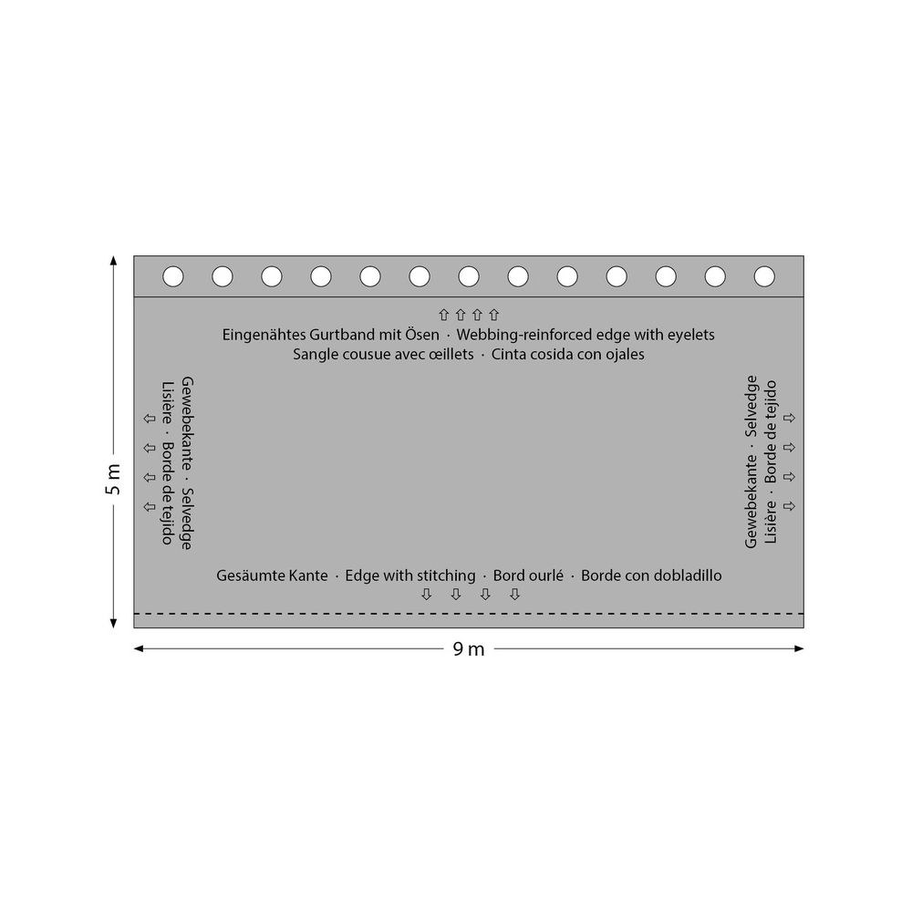 וילון במה שחור Stairville 9×5 מ׳ – מולטון Euro 320 גרם, כותנה-פוליאסטר חזק במיוחד, מעכב בעירה 4 וילון המולטון החזק 9×5 – וילון במה, תמונה 4