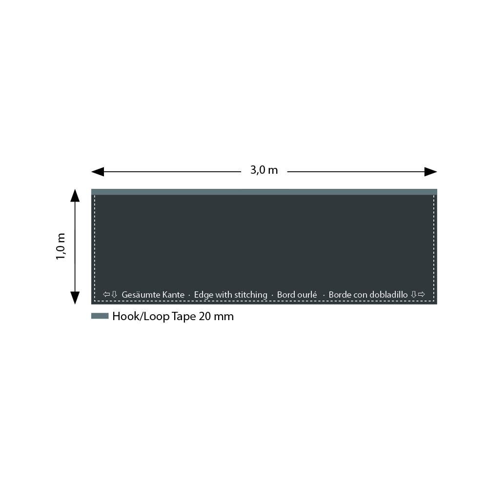 חצאית במה שחורה Stairville באורך 3 מ׳ – גובה 1 מ׳, מולטון קל 160 גרם, סקוץ׳, מעכבת בעירה 6 חצאית הבמה 3 מ׳ בגובה מטר – חצאית במה, תמונה 6