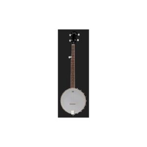 בנג׳ו 5 מיתרים Harley Benton בגב פתוח (Open Back) – חישוק מהגוני, עור Remo, 22 סריגים, טבעי (יבוא בלעדי)