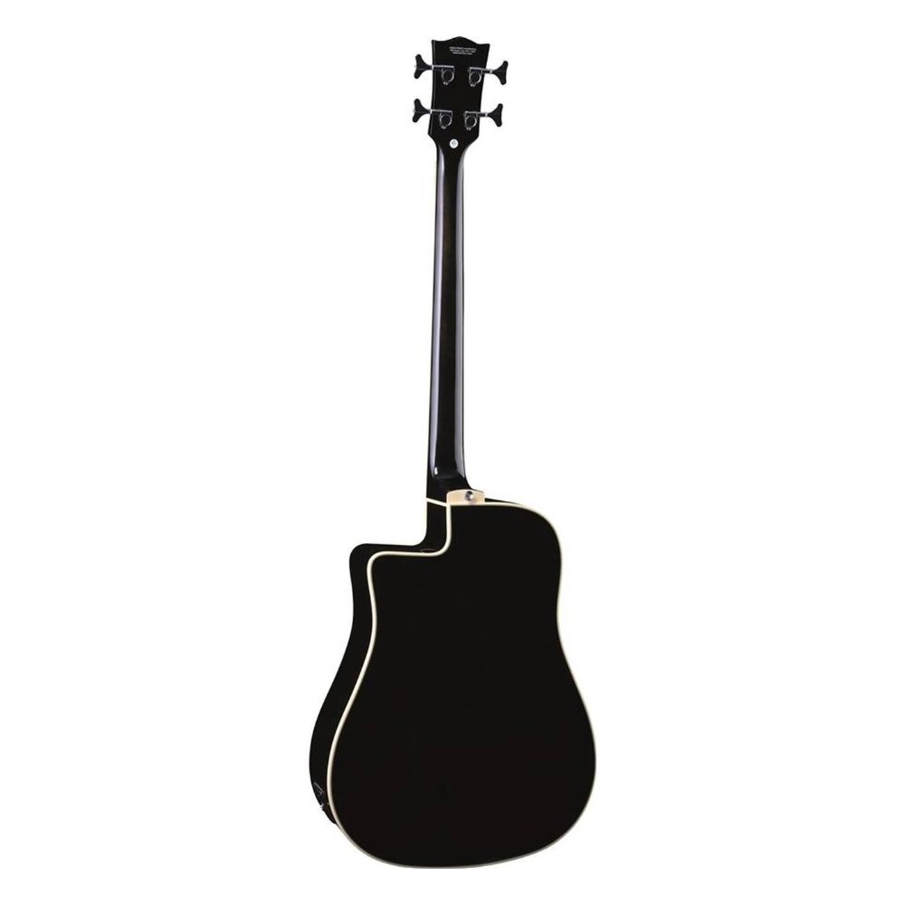 גיטרה בס אקוסטית מוגברת שחורה EKO NXT B100e See Through Black – סקאלה 34 אינץ׳ 2 גיטרה בס אקוסטית מוגברת EKO NXT B100e בגימור See Through Black שחור שקוף – תמונה 2